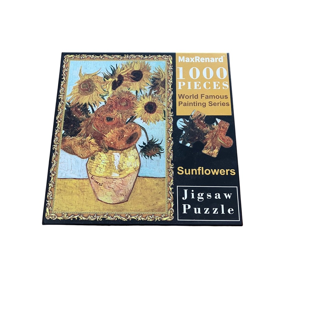 Max Renard Van Gogh Sunflowers Painting 1000 Piece Jigsaw‎ Puzzle New Sealed